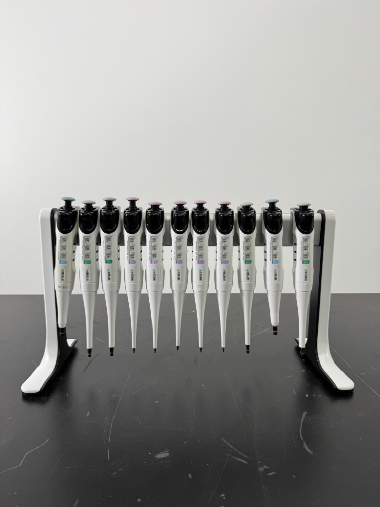 Image of Integra Single Channel Pipettes w/ Stand - Quantity 11